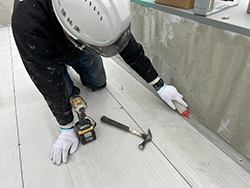 シート防水　エポキシ充填