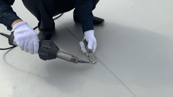 シート防水の施工写真